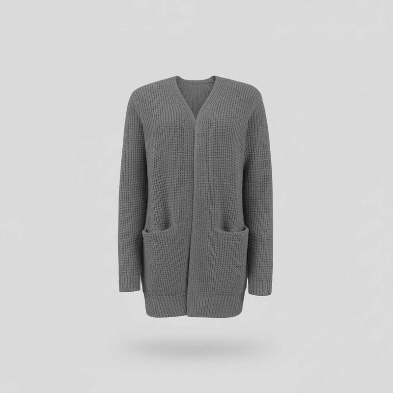 Cozy Black Long Cardigan | Women's Oversized Winter Layering Piece