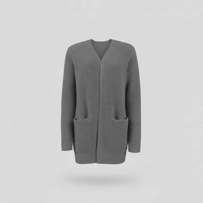 Cozy Black Long Cardigan | Women's Oversized Winter Layering Piece