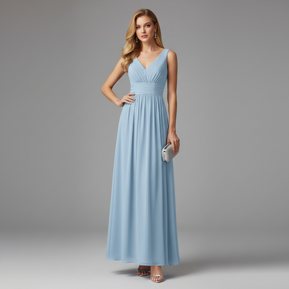 Elegant V-Neck Maxi Dress | Women's Summer Formal Dress