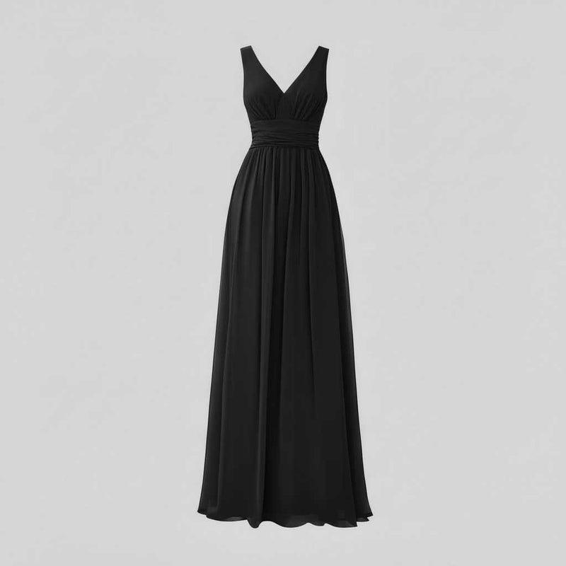 Elegant V-Neck Maxi Dress | Women's Summer Formal Dress