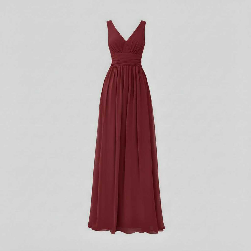 Elegant V-Neck Maxi Dress | Women's Summer Formal Dress
