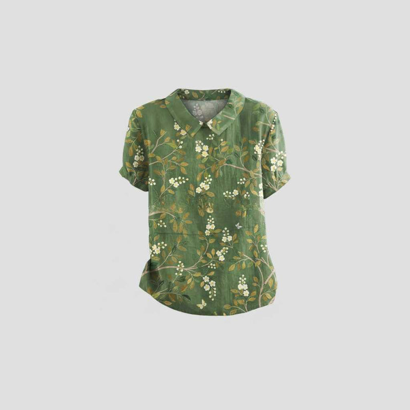 Floral Vintage Blouse | Women's Casual Top