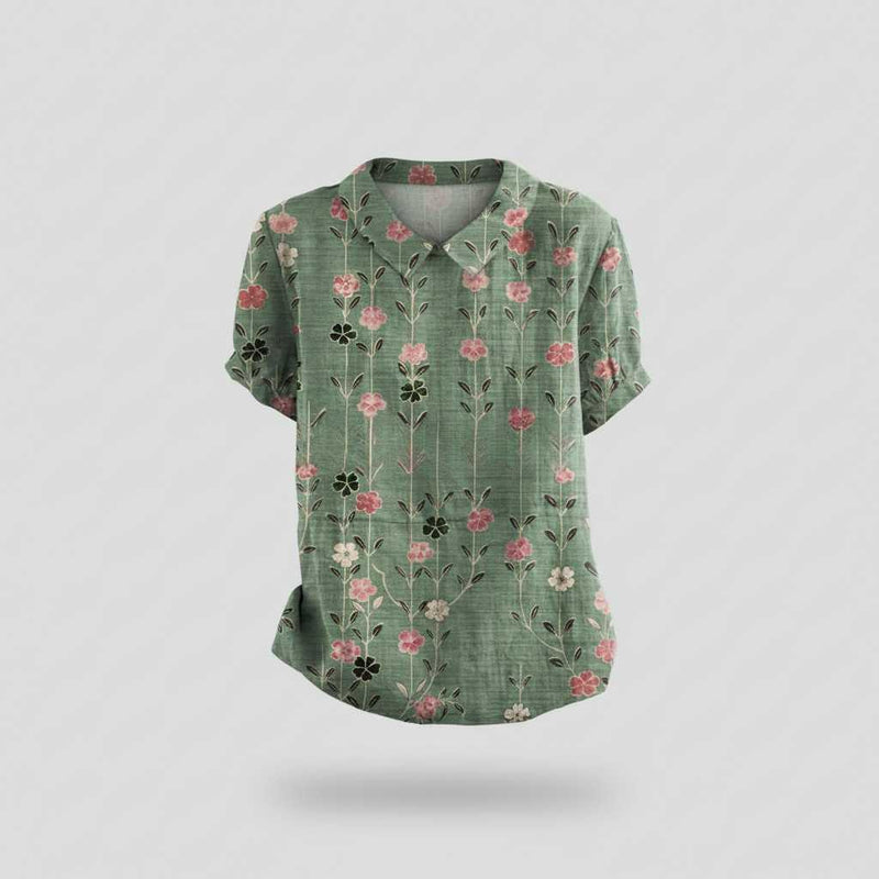 Floral Vintage Blouse | Women's Casual Top
