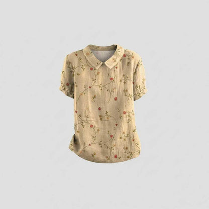 Floral Vintage Blouse | Women's Casual Top