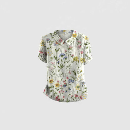 Floral Vintage Blouse | Women's Casual Top