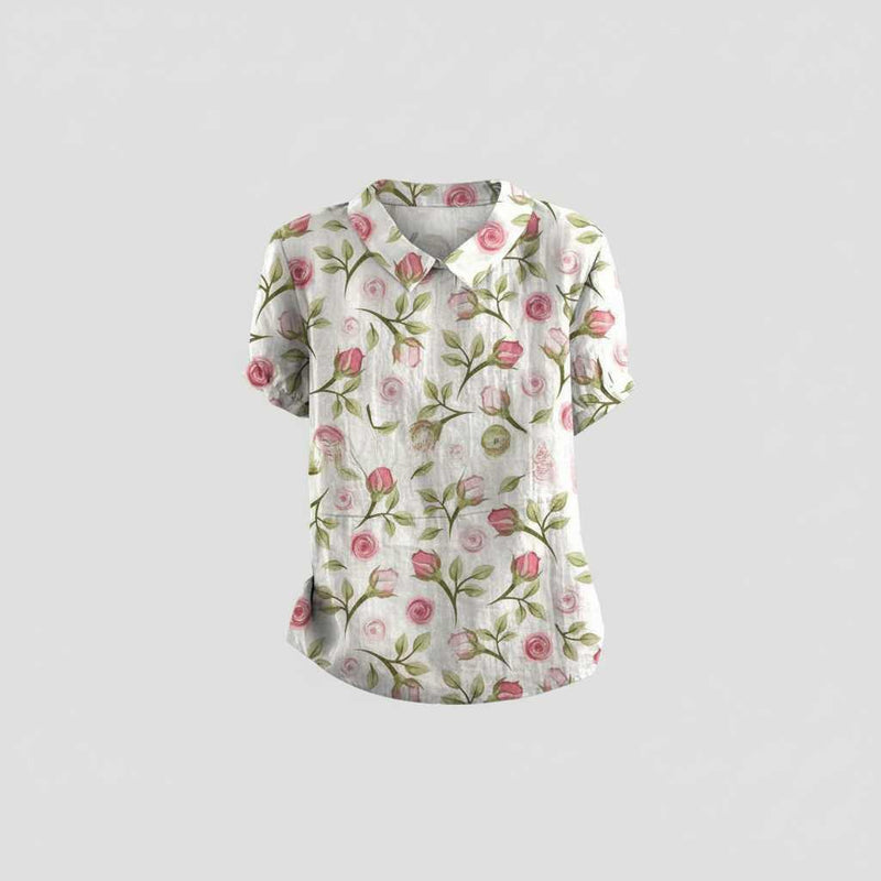 Floral Vintage Blouse | Women's Casual Top