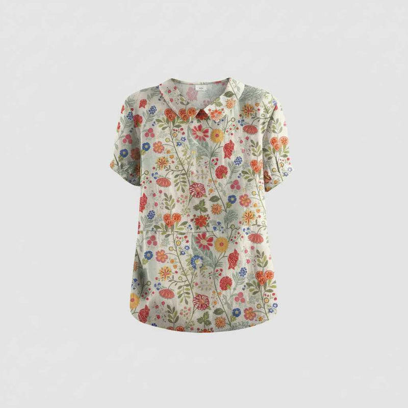 Floral Vintage Blouse | Women's Casual Top