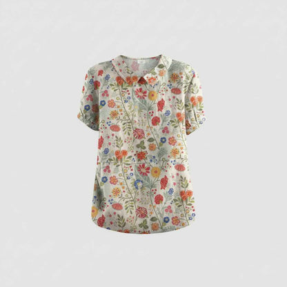 Floral Vintage Blouse | Women's Casual Top