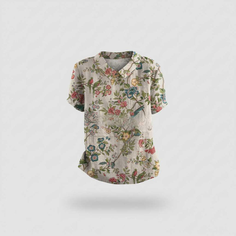 Floral Vintage Blouse | Women's Casual Top