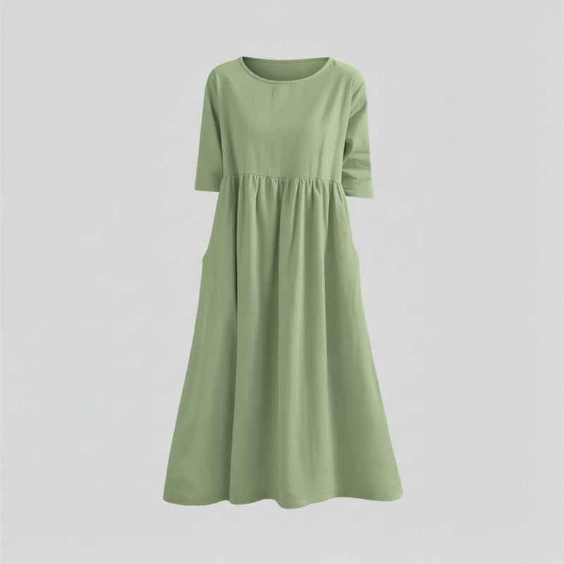 Loose Fit Summer Midi Dress | Women's Casual Dress