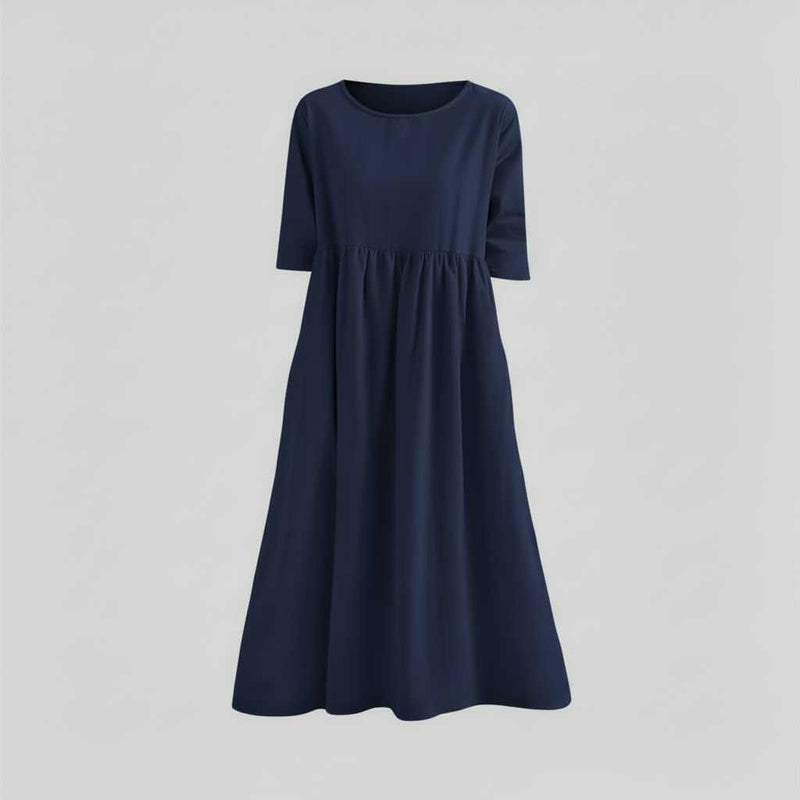 Loose Fit Summer Midi Dress | Women's Casual Dress