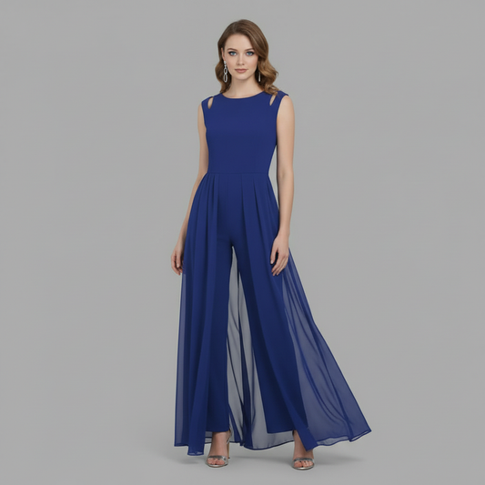 White Sleeveless Wide Leg Jumpsuit | Women's Summer Fashion