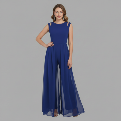 White Sleeveless Wide Leg Jumpsuit | Women's Summer Fashion