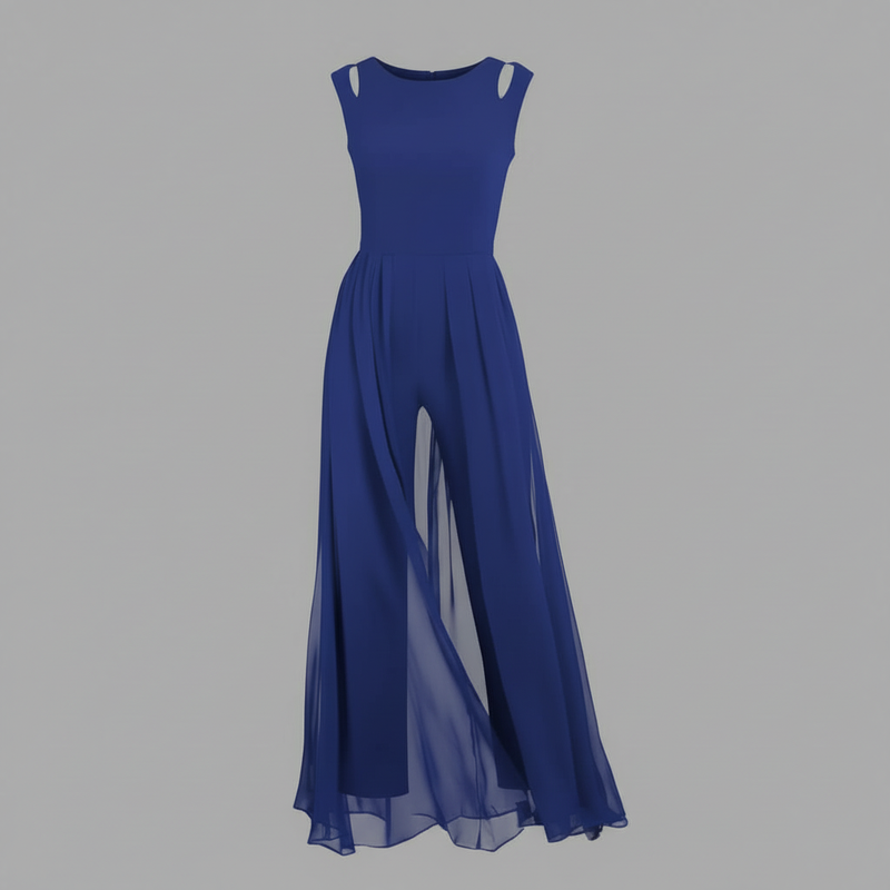 White Sleeveless Wide Leg Jumpsuit | Women's Summer Fashion