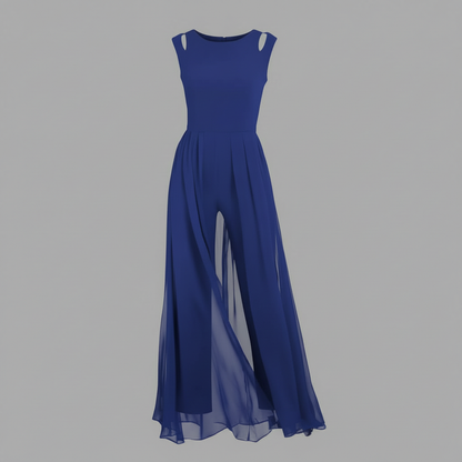 White Sleeveless Wide Leg Jumpsuit | Women's Summer Fashion
