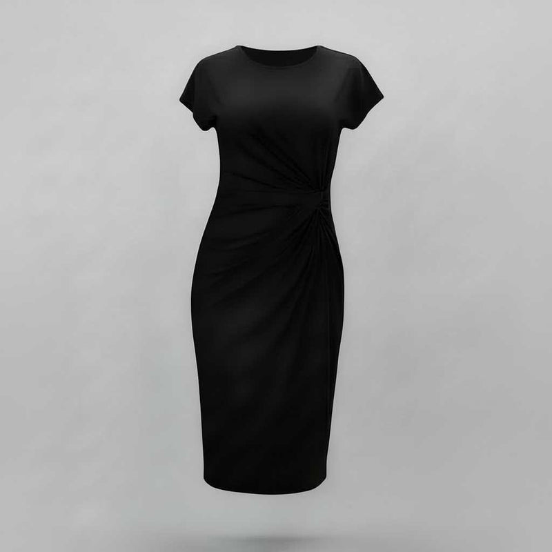 Women's Short Sleeve Midi Dress | Formal Dresses