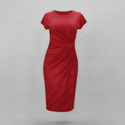 Women's Short Sleeve Midi Dress | Formal Dresses