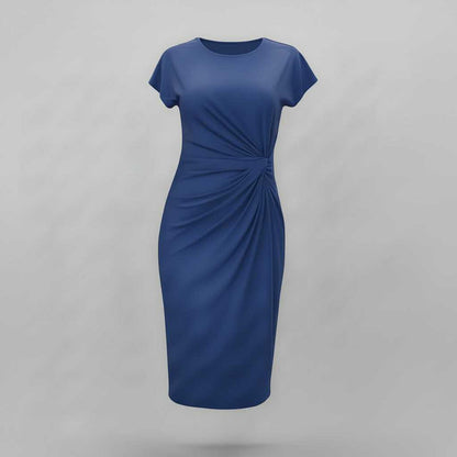 Women's Short Sleeve Midi Dress | Formal Dresses