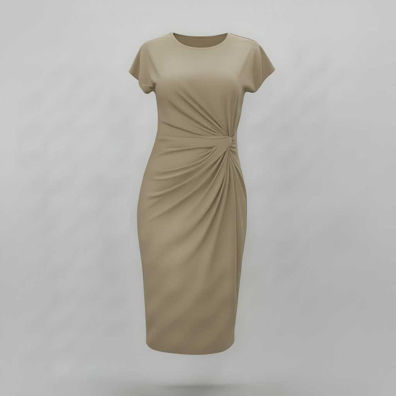 Women's Short Sleeve Midi Dress | Formal Dresses