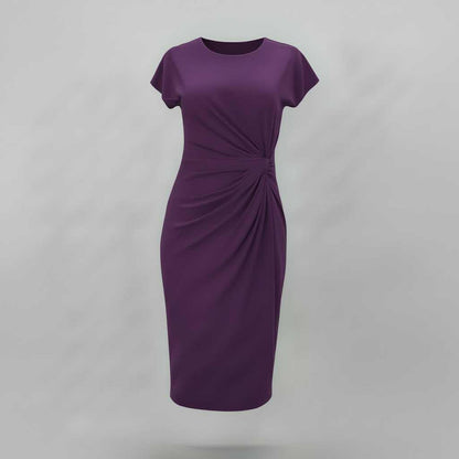Women's Short Sleeve Midi Dress | Formal Dresses